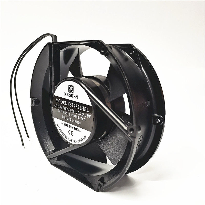 包邮双滚珠轴承17251 220v机柜风机 散热风扇 设备机箱散热