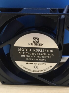 KS轴流风机全铜轴承K8025BHL  220V箱机柜激光器打标机散热风扇80