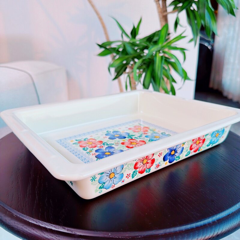 29cm长方形烤盘 糕点托盘 果盘 坚果盘 餐盘 厨房耐高温盘