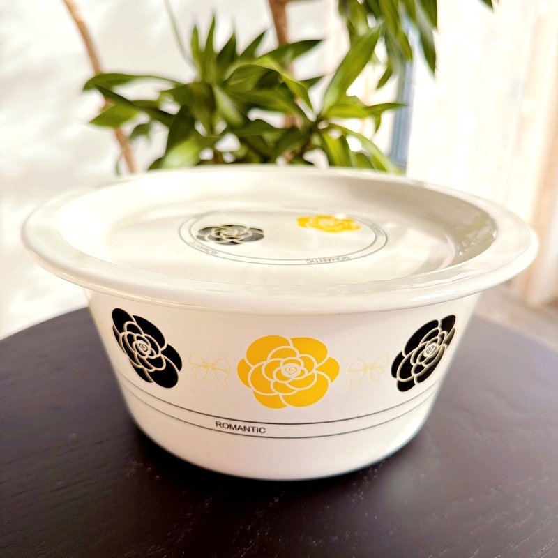 20cm猪油盆带盖加厚搪瓷盆汤盆保鲜碗盆储料罐可加热耐高温釉下彩,餐饮具,盆,淘宝优惠券,粉丝福利购,淘宝优惠卷