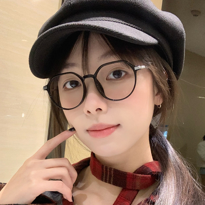 索菲雅黑框近视眼镜架女韩版潮素颜显瘦可配度数近视防蓝光00055