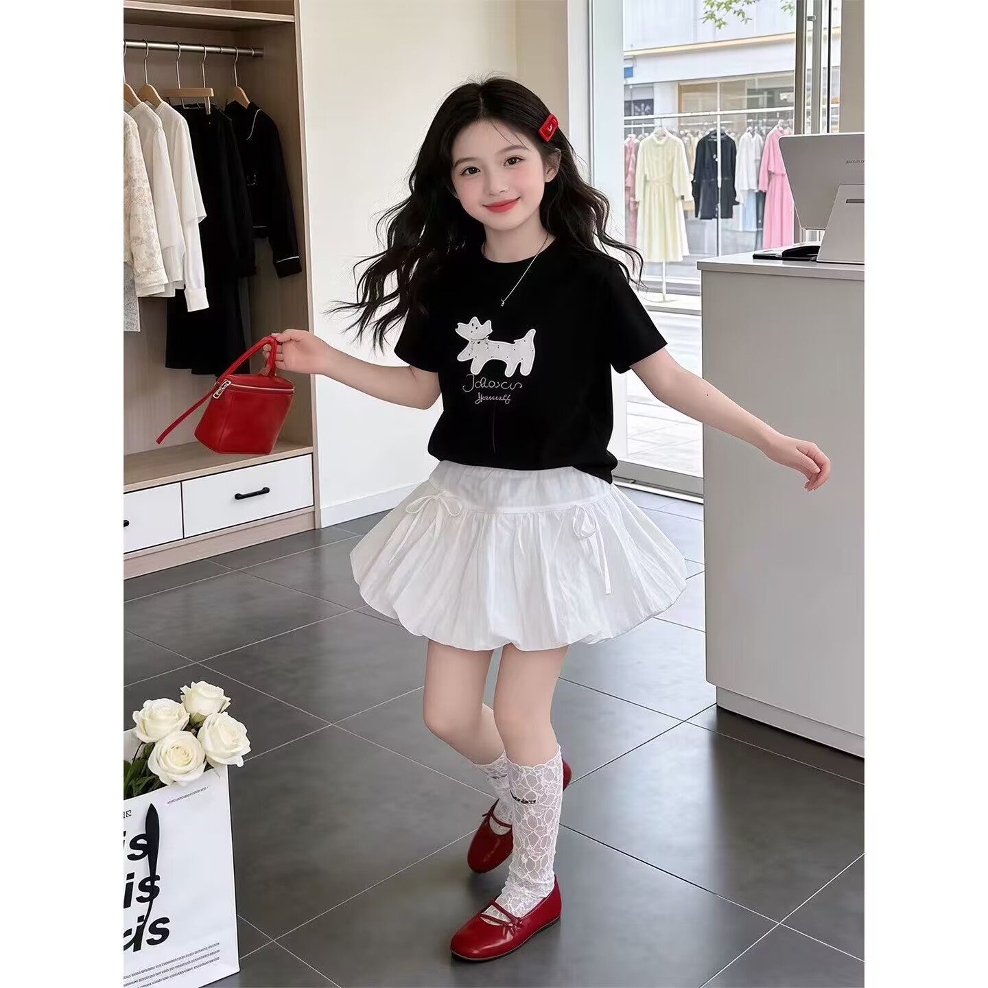 女童夏装套装2026新款女
