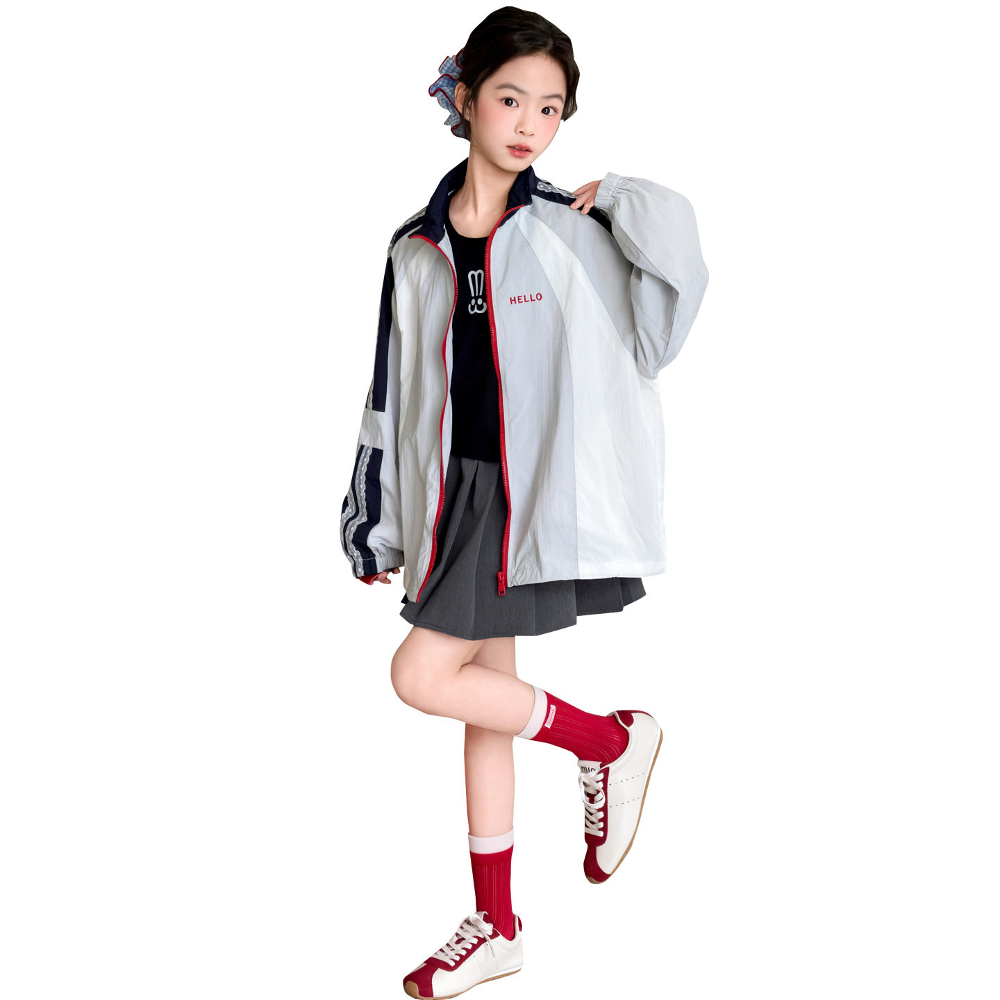 女童卡通夹克防晒衣2026