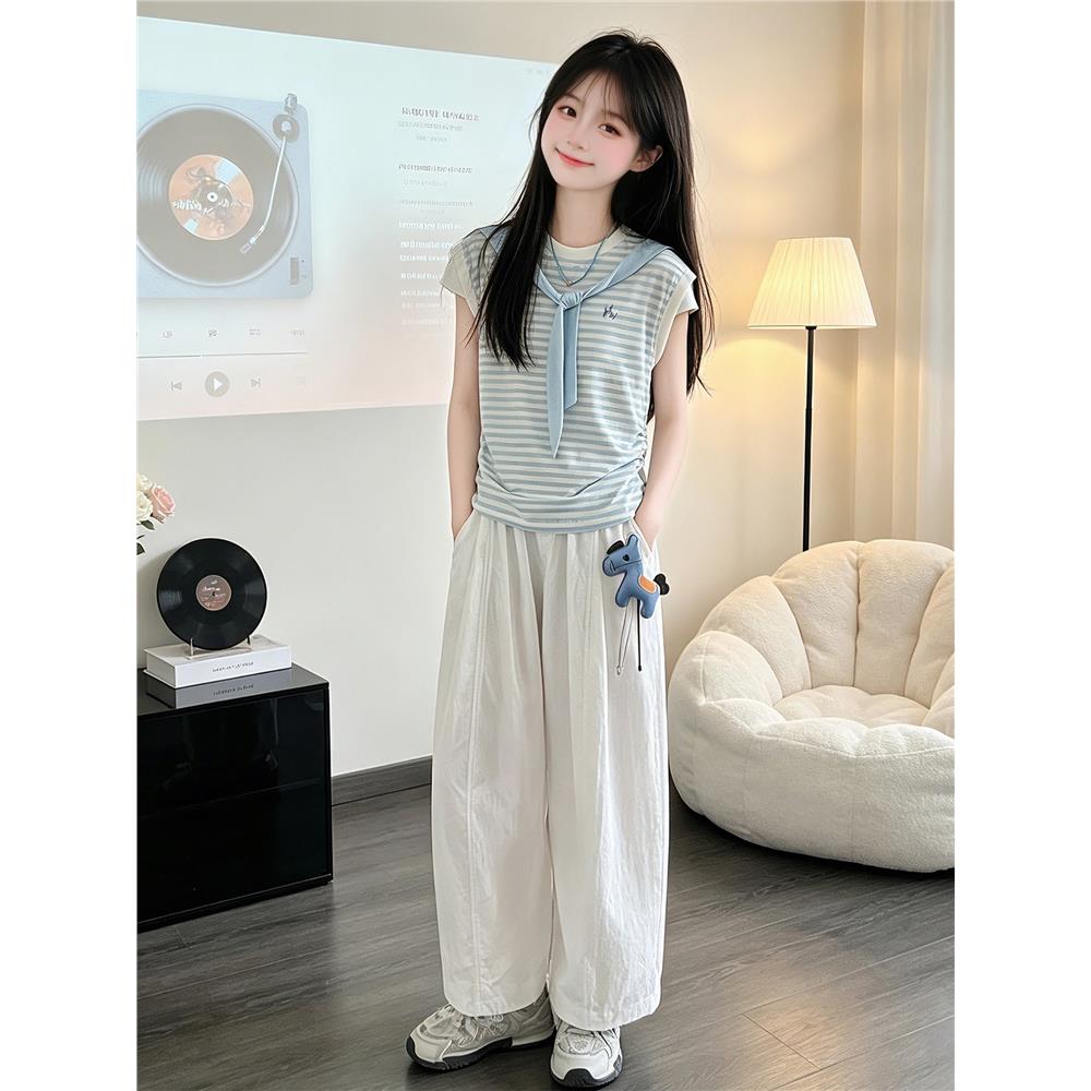 日系女童休闲裤夏季高街