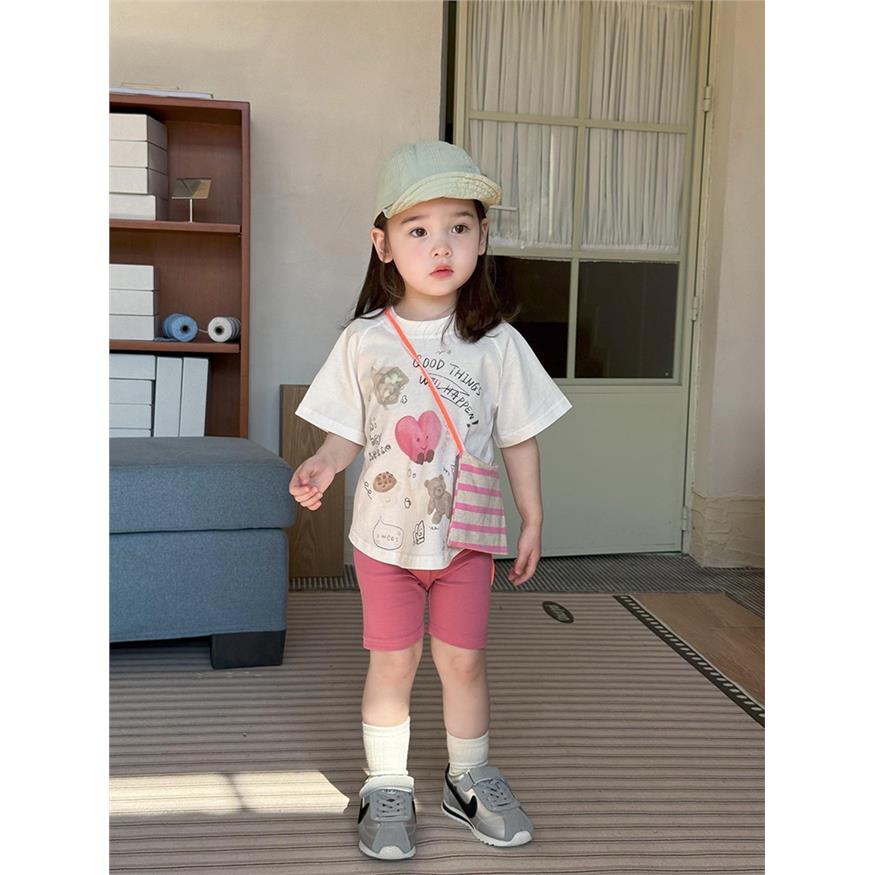 儿童夏装套装女宝宝短袖