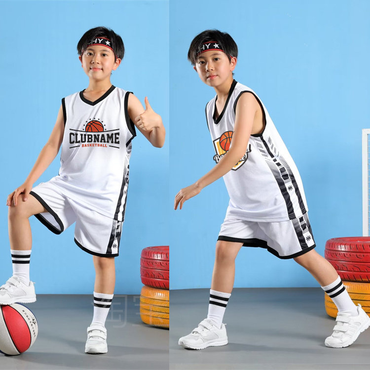 儿童篮球训练服套装夏季男女童小学生青少年训练营比赛篮球衣定制