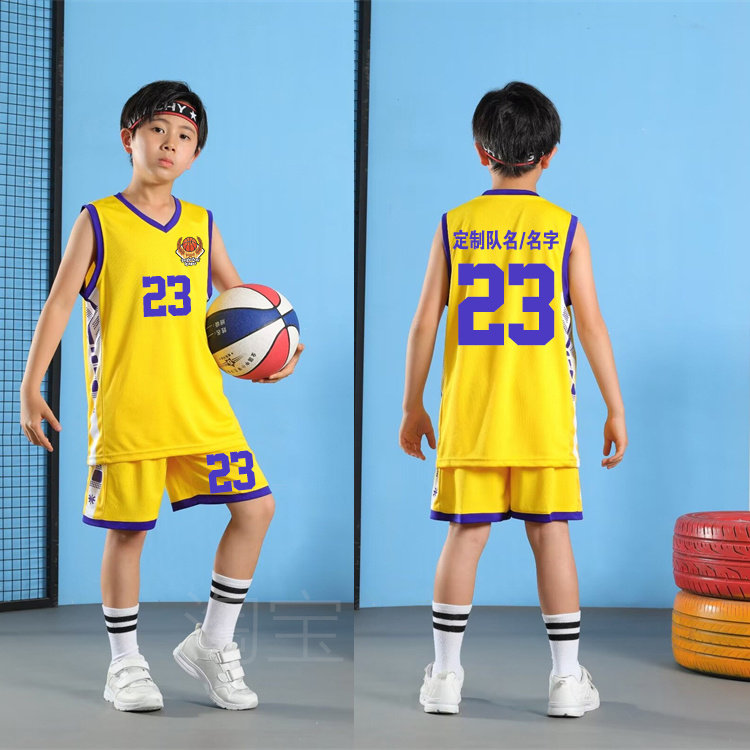 篮球训练服套装夏令营篮球班男女童小学生青少年训练营比赛篮球衣