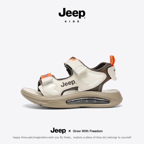 jeep男童溯溪运动气垫沙滩凉鞋子