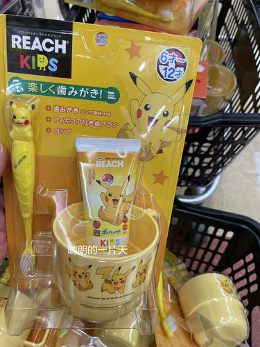 日本采购热卖杰尼龟岁儿童牙刷