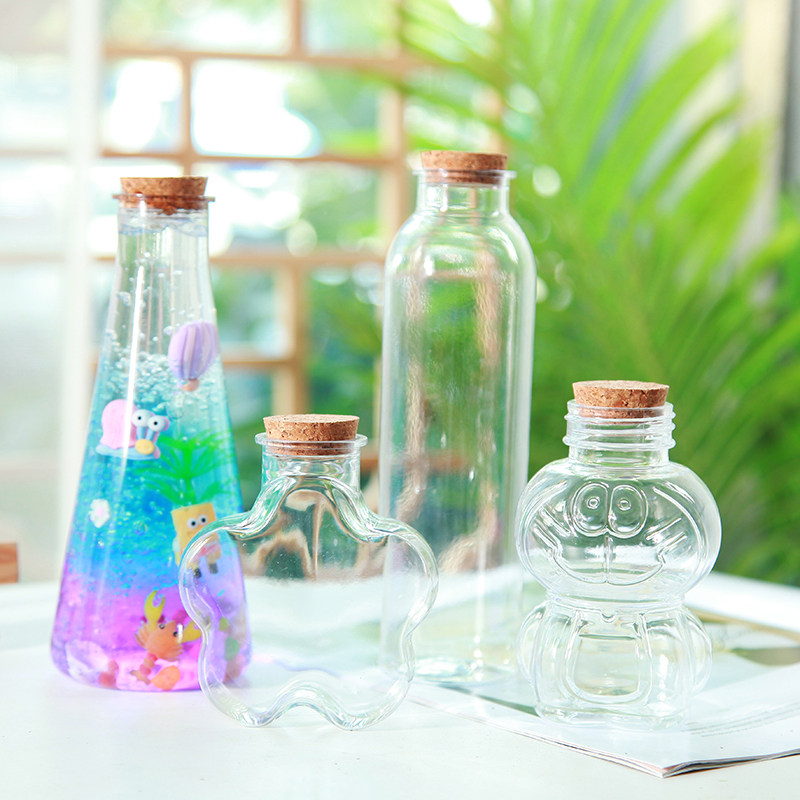 塑料瓶加厚PET幼儿园许愿瓶手工金豆豆收纳瓶diy材料星星罐装沙瓶