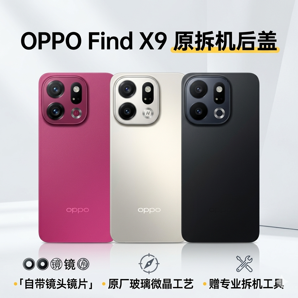 适用OPPOFindx9原装玻璃后盖oppofindx9pro纯原拆机后背壳电池盖