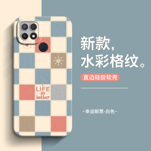 适用于OPPO A35手机壳泫雅风格子蝴蝶结防摔全包气质a35女款小众