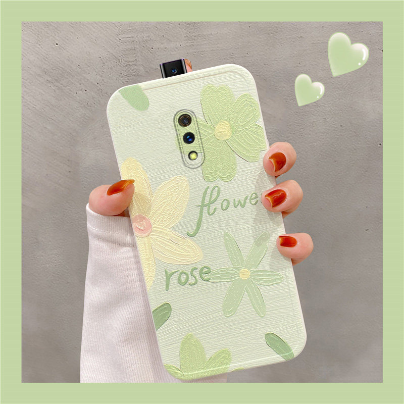 适用于OPPO K3手机壳女高级磨砂小花爆款网红同款k3防摔硅胶全包