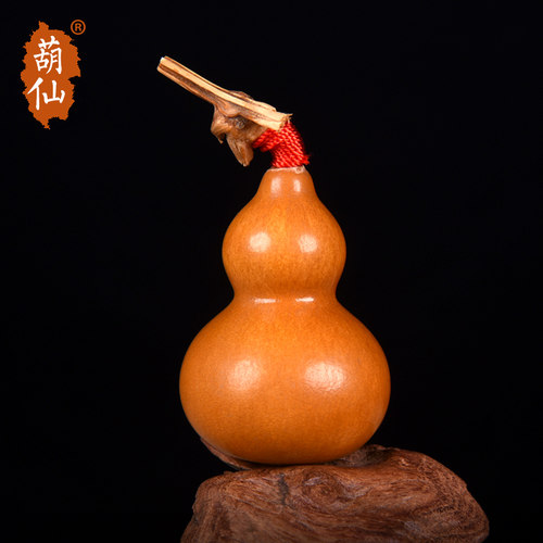 天然小葫芦文玩葫芦手捻精品迷你随身葫芦带龙头男手把件胖墩独把 - 封面
