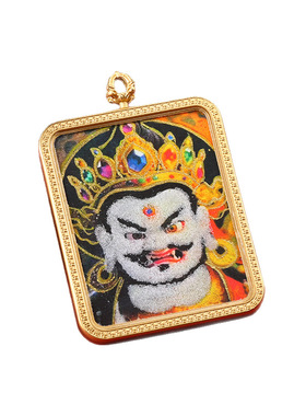 半手绘矿砂描金唐卡拉萨