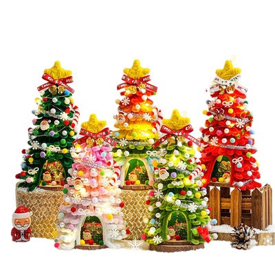 扭扭棒圣诞树节手工diy材