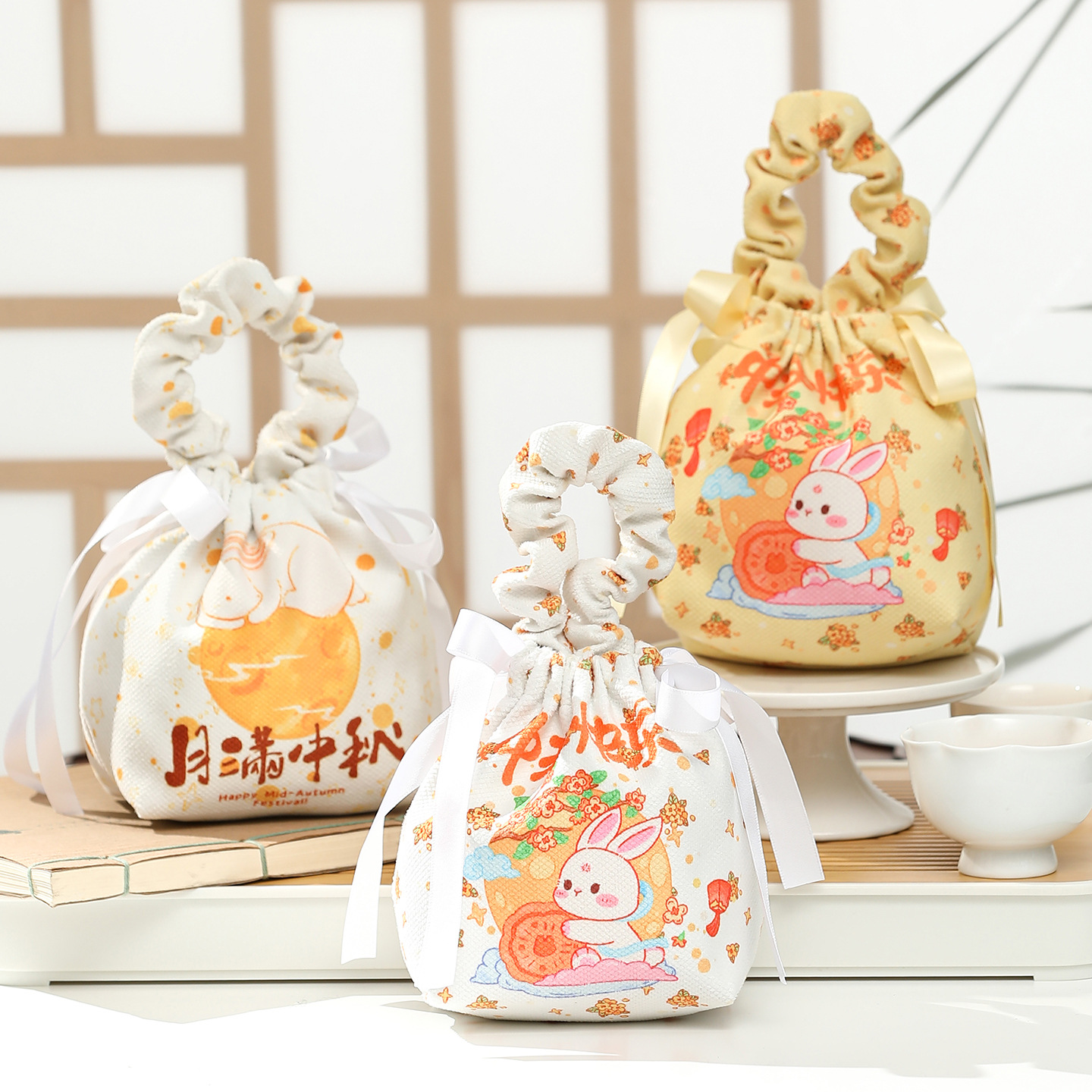 月饼包装袋2025新款中秋礼品企业送员工手提礼物高档自封伴手礼