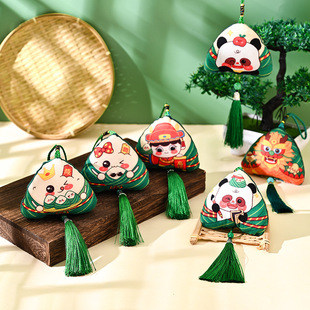 端午节粽子香包公司学校儿童礼品卡通表情艾草粽子香囊挂件活动道