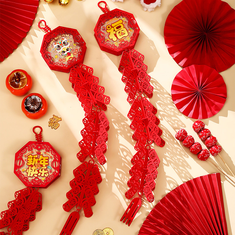 2026马年鞭炮挂件过年福