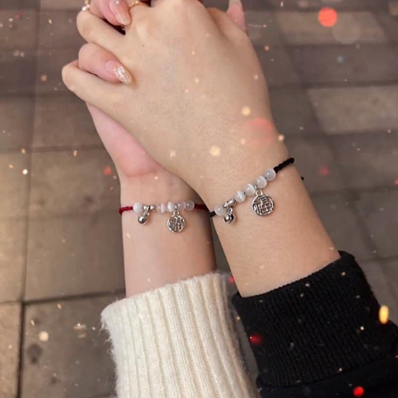 抖音快手直播货源猫眼石福牌手链女情侣款可以款式新潮时尚