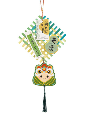 端午安康文创竹编制品门