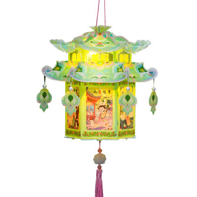 中秋节灯笼pvc投影古风宫