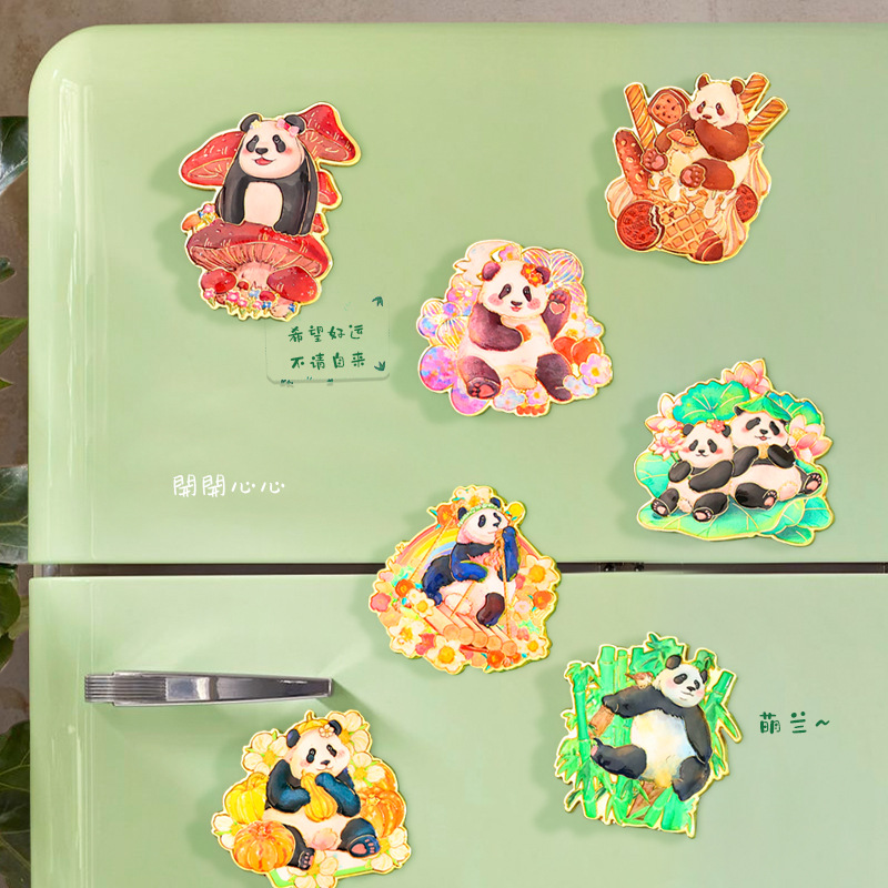 大熊猫冰箱贴磁贴卡通成