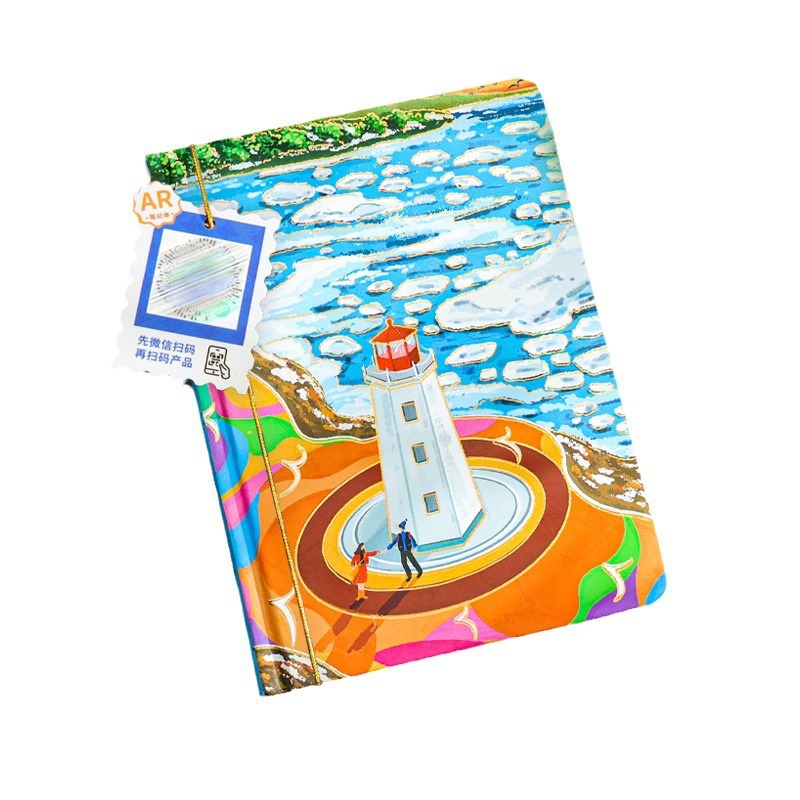 口袋本大连旅行纪念打卡本手账本旅游盖章本冰箱贴镂空笔记本摆摊