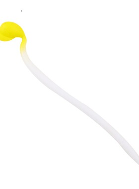 跨境tpr弹力减压玩具仿真黄色豆芽拉伸diy解压拉扯小豆芽创意款