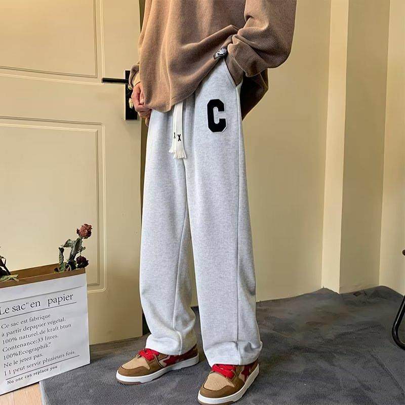 663#卫裤女潮牌宽松秋冬季裤子阔脚裤vibe美式高街直筒休闲运动裤,女装/女士精品,卫裤,淘宝优惠券,粉丝福利购,淘宝优惠卷