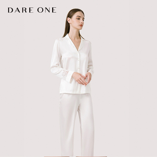 本命年 DARE ONE真丝睡衣女BLOOM红色桑蚕丝蕾丝性感家居服套装