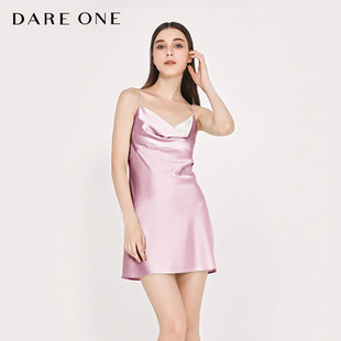 DARE 特惠商品不支持退换 ONE真丝睡裙Jasmine性感荡领桑蚕丝