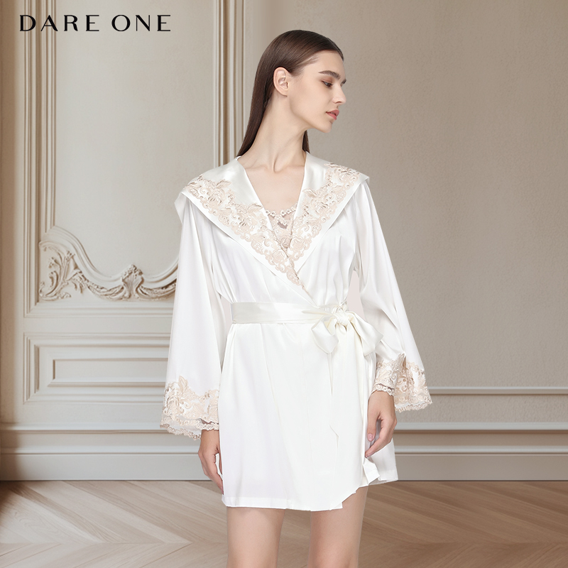 DAREONE真丝睡袍性感