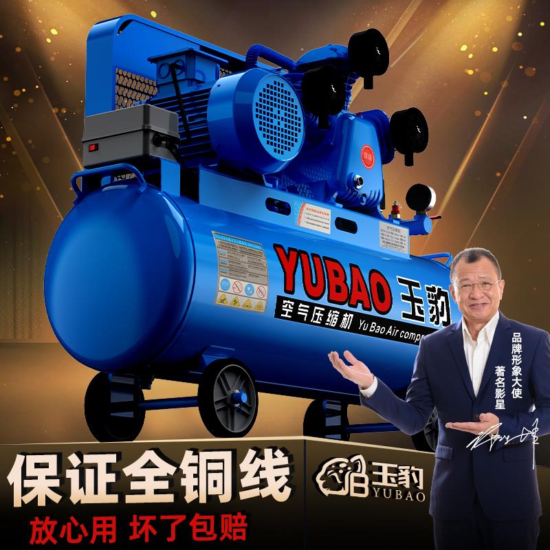 大型空压机380V工业级高压打气泵220V小型气磅汽修喷漆空气压缩机