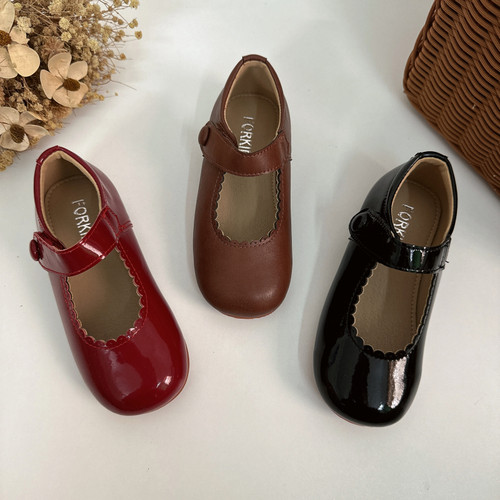 公主鞋女童森系复古皮鞋韩版春秋