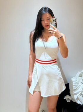 Wilson 威尔胜女子显瘦轻薄透气速干运动网球连衣裙WW00099411WTA