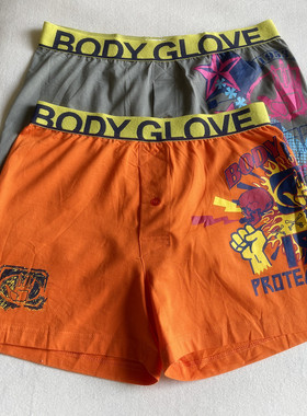 出口英国BODY 男士宽松纯棉平角内裤全棉针织阿罗裤家居短裤大码