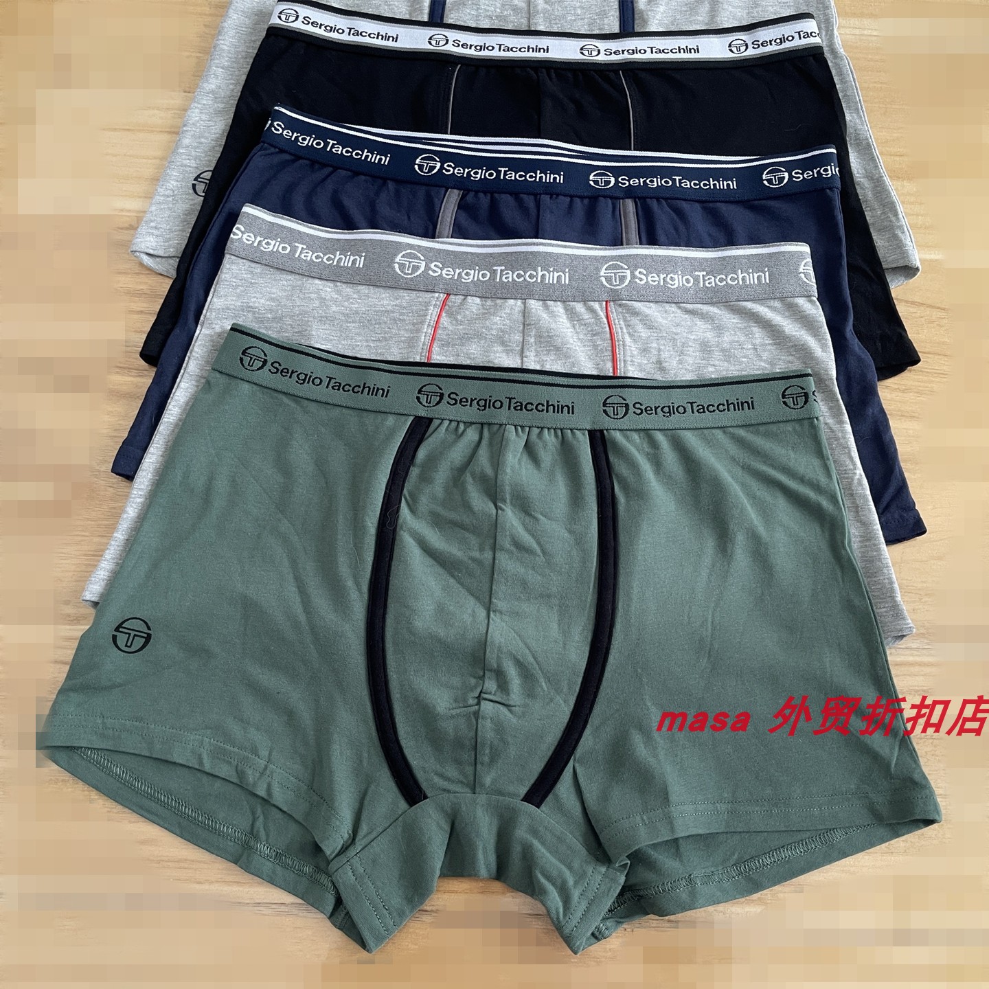 出口意大利纯棉中腰平角裤