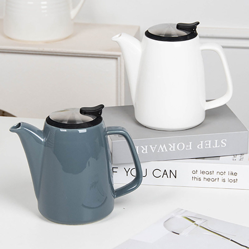 陶瓷茶壶单壶茶杯茶具套装大容量泡茶壶紫砂带过滤餐厅茶水分离,餐饮具,茶壶,淘宝优惠券,粉丝福利购,淘宝优惠卷