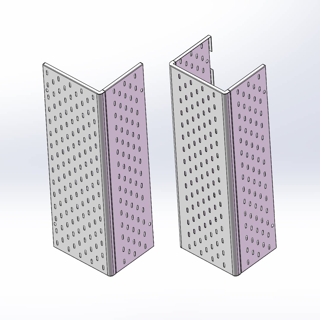 定制包管金属洞洞板热水器下水管道遮挡装修罩可拆卸置物架L型U型