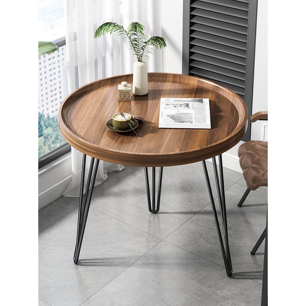 闲鱼二手市场小茶几阳台小桌子置物架客厅炕桌极简小圆桌床头网红