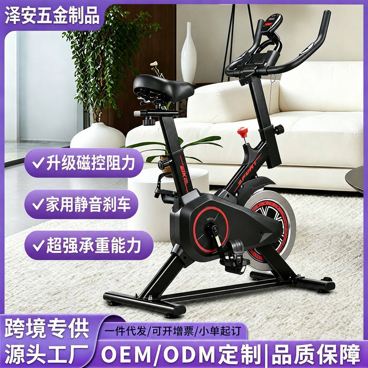 闲鱼二手市场跨境动感单车家用小型款运动健身自行车室内多功能