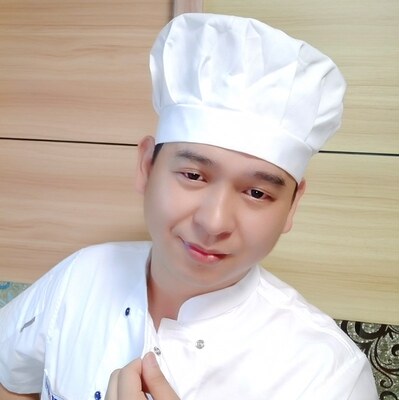 厨师帽酒店男女通用厨房厨师工作帽子涤棉白布帽蘑菇帽子厨师帽子