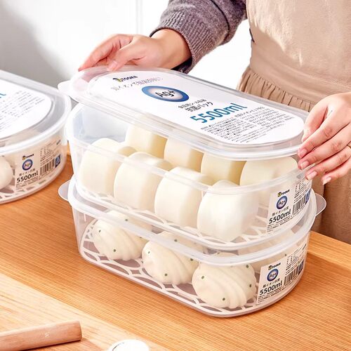 冰箱抗菌包子馒头收纳盒食品级