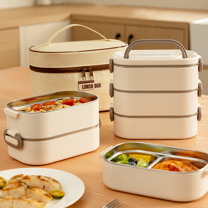 不锈钢保温饭盒桶冬天多层餐盒