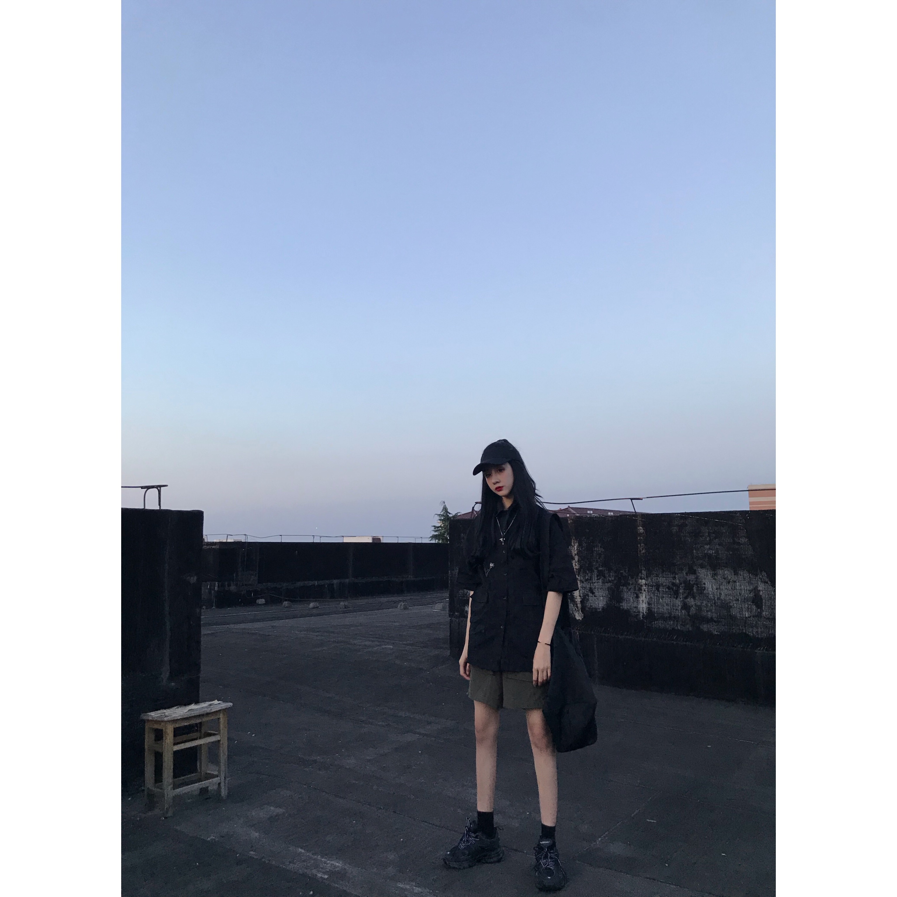 Harajuku wind 2019ss Retro Classic Tooling wind shirt Necklace decorate Trendsetter Elbow sleeve Easy bf jacketin the Women's clothing/Boutique , Shirt  category - from Buy2taobao.com to provide professional Taobao agent buy service