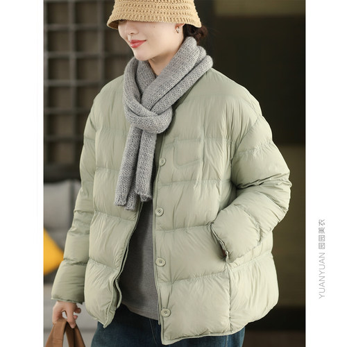 90%白鸭绒保暖羽绒服加厚外套