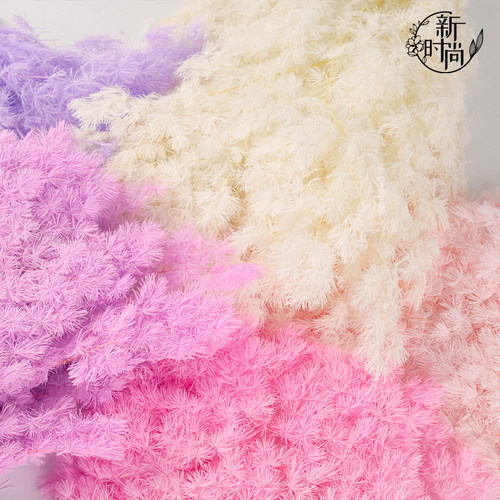 新时尚资材永生花蓬莱松婚庆布置