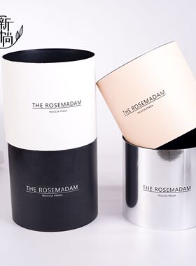 情人节鲜花抱抱桶花束包装套四无盖花盒圆形插花镜面花艺包装资材