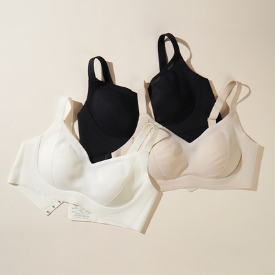 秀儿家 哈夫holf 轻肌感系列 软支撑聚拢水滴杯莫代尔桑蚕丝内衣